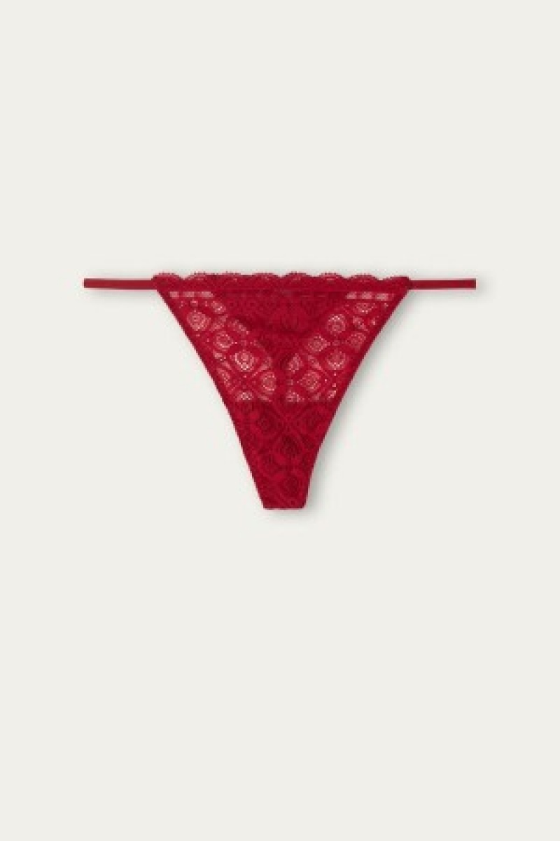 Intimissimi Kanten String String Rood | XNLBH77847